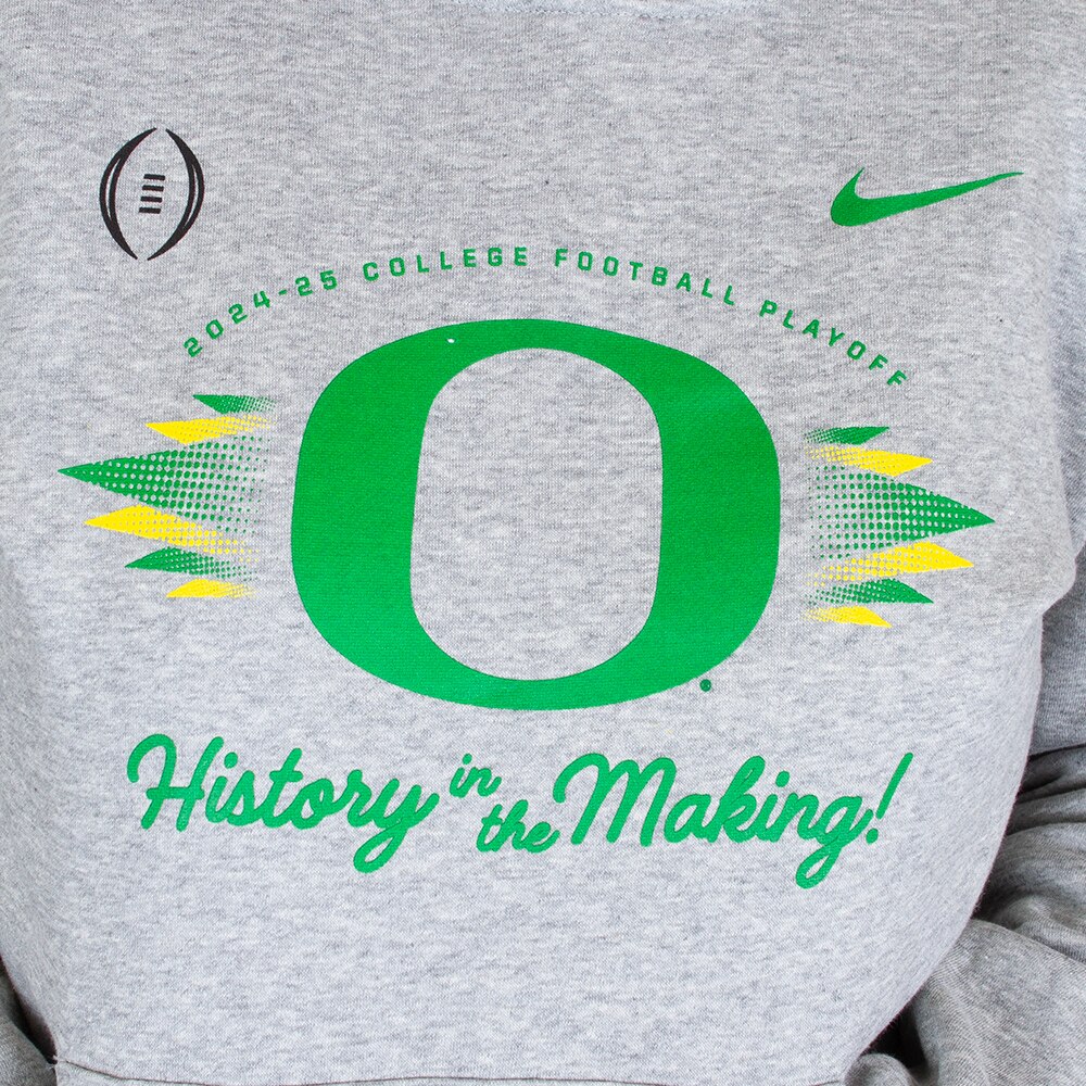 Playoffs, Nike, Grey, Hoodie, Cotton Blend, Women, Football, History in the Making, Pullover, Sweatshirt, 920049